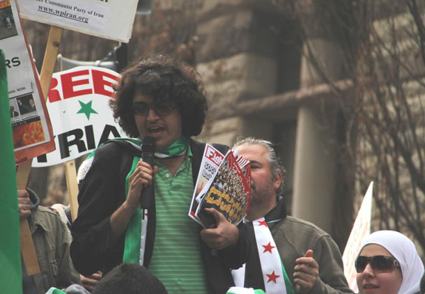 تظاهرات در بزرگداشت اولین سالگرد انقلاب سوریه/آرش عزیزی