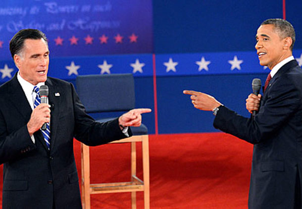 برگزاری دومین مناظره انتخاباتی اوباما و رامنی