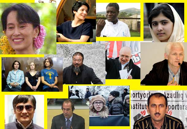 فعالان سرشناس حقوق بشر در سال ۲۰۱۲