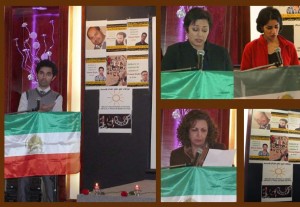 شیما رئیسی، آویده مطمئن فر، میترا صفاری و سلمان سیما در مراسم یادبود ستار بهشتی 