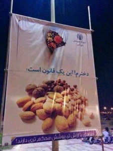 تابلوهای تبلیغ حجاب در خیابان های تهران 
