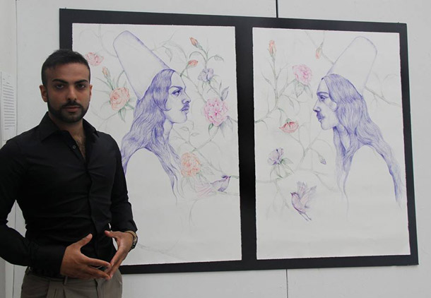 گفت وگو با ابرین باقری نقاش/ مهرنوش احمدی