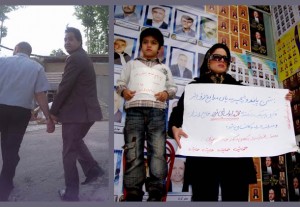 همسر و فرزند اولیایی فرد بعد از بازداشت او به اعتراض برخاستند