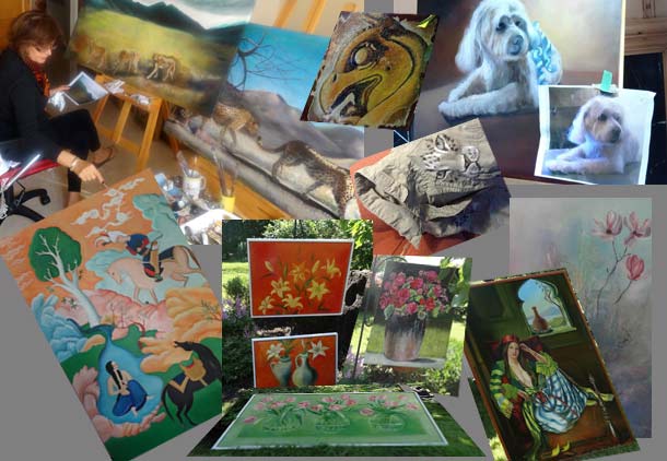 فروش آثار نقاشی برای جمع آوری کمک مالی برای پناهگاه شماره ۲ وفا در قزوین/ دوستداران وفا