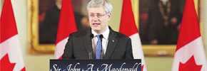 برگزاری دویستمین سالگرد تولد سرجان . ا . مک دونالد، اولین نخست وزیر کانادا