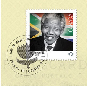 رونمایی از تمبر یادبود «نلسون ماندلا» در کانادا