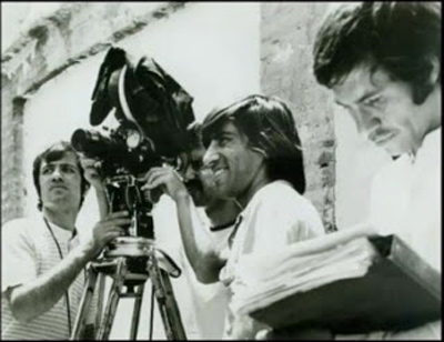 بهرام بیضایی کارگردان فیلم در سال 1971 در کنار دوربین 