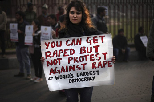 تظاهرات در هند علیه تجاوز به زنان