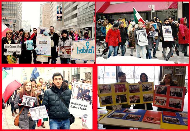 حضور ایرانیان در راهپیمایی روز جهانی زن در تورنتو