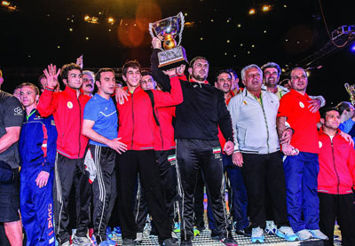 چهارمین قهرمانی پیاپی کشتی آزاد ایران در رقابت‌های جام جهانی