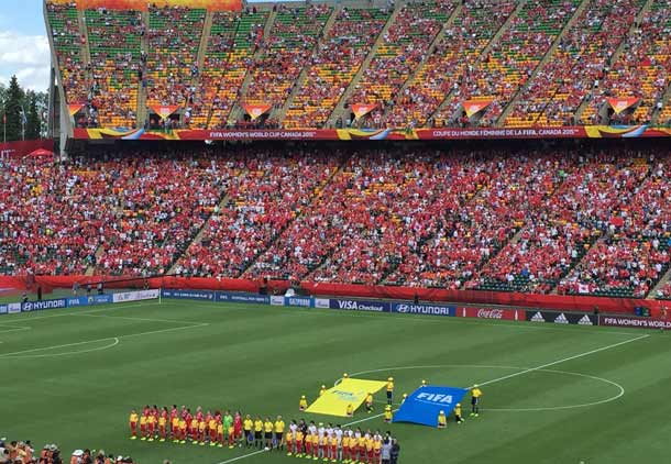 آغاز جام جهانی زنان در کانادا:  کانادا، چین را شکست داد