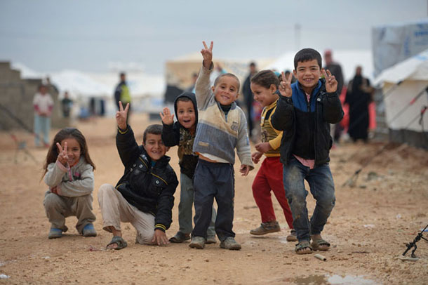 کودکان سوری در کمپ پناهندگان در ترکیه 