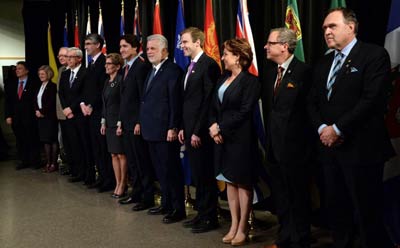 ملاقات ترودو با نخست وزیران استانها درباره محیط زیست