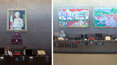 نصب آثار هنرمند کانادایی بجای پرتره «ملکه» در وزارت امور خارجه کانادا