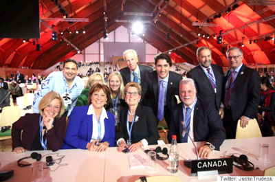 نقش چشمگیر و موثر کانادا در کنفرانس گرمایش زمین در پاریس