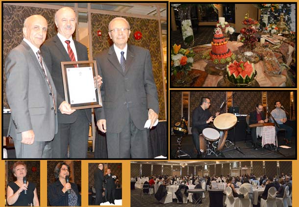 اهدای لوح عضویت افتخاری “مهندس” به دکتر رضا مریدی در جشن یلدا