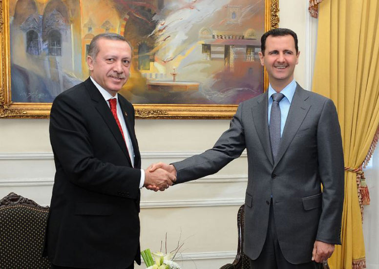 بشار اسد (راست) و رجب طیب اردوغان در دوران دوستی 