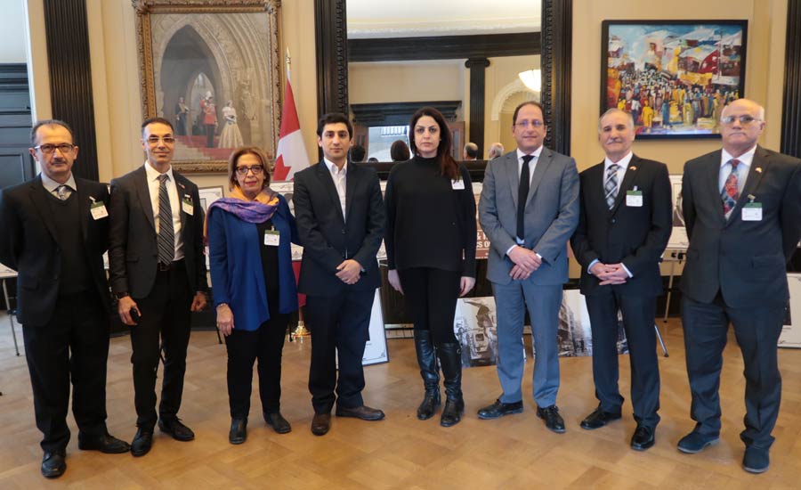 به مناسبت ۲۲ بهمن برگزار شد: نمایشگاه “نقض حقوق بشر در ایران” در پارلمان کانادا