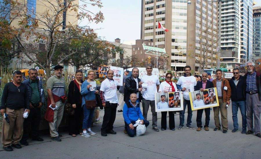 روز کارگر در تورنتو در حمایت از کارگران ایران