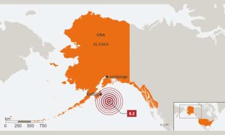 هشدار سونامی برای استان بریتیش کلمبیا در پی زلزله شدید در آلاسکا