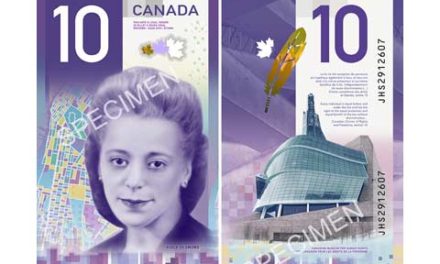 چهره ی ویولا دزموند بر روی ۱۰ دلاری در کانادا