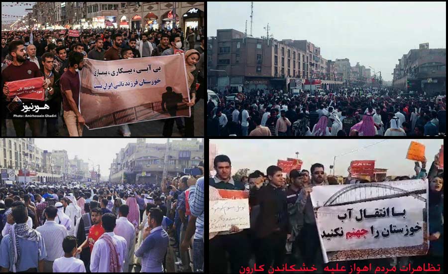 اعتراض مردم خشمگین اهواز به هویت انکار شده و مطالبات انباشته شده!