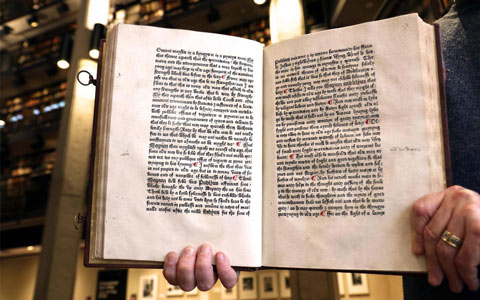 قدیمی ترین کتاب انگلیسی دنیا در دانشگاه تورنتو