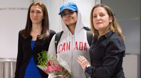 فرار دختر نوجوان از عربستان سعودی به کانادا