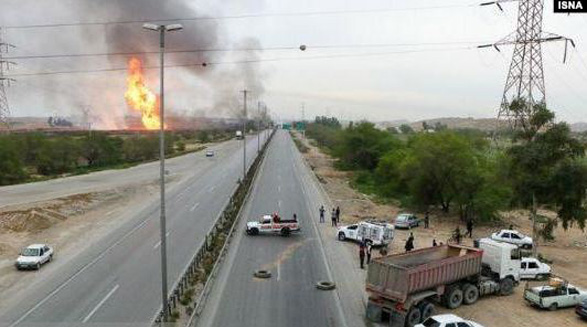 انفجار خط لوله گاز در خوزستان ۱۱ کشته و زخمی بر جای گذاشت