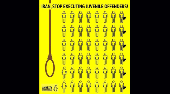 ایران مسئول اعدام دو سوم محکومان نوجوان در جهان از ژانویه ۱۹۹۰ تا آپریل ۲۰۱۹