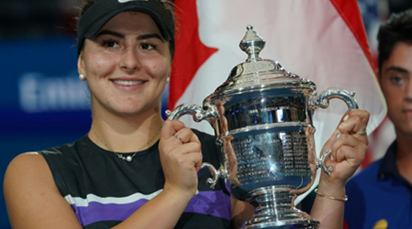 بیانکا آندرسکو  ملکه ی جدید آمریکای شمالی در تنیس